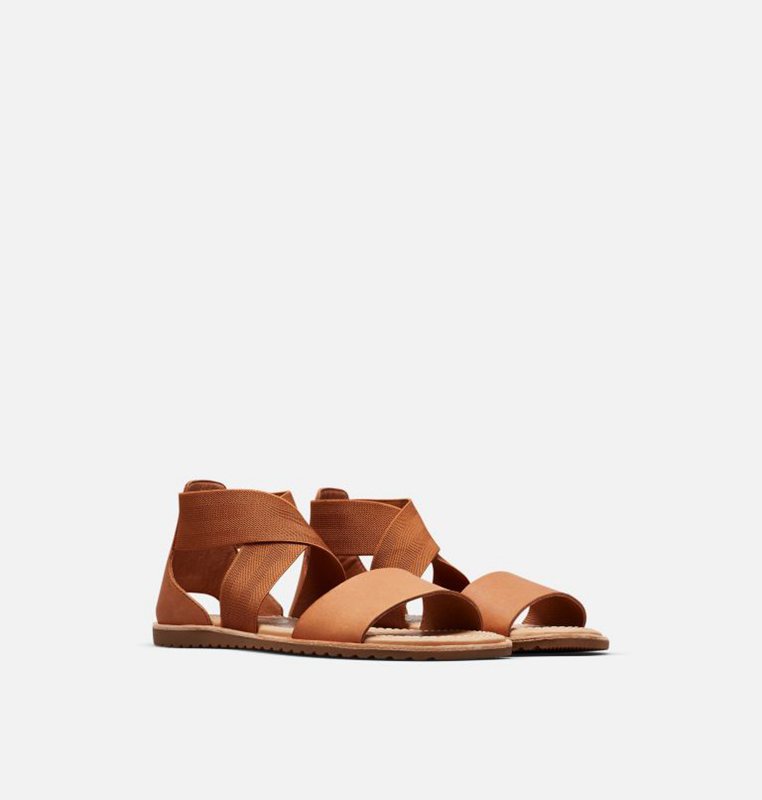 Sorel Kadın Ella™ Flat - Sandalet Kahverengi - 150-MYAKIJ